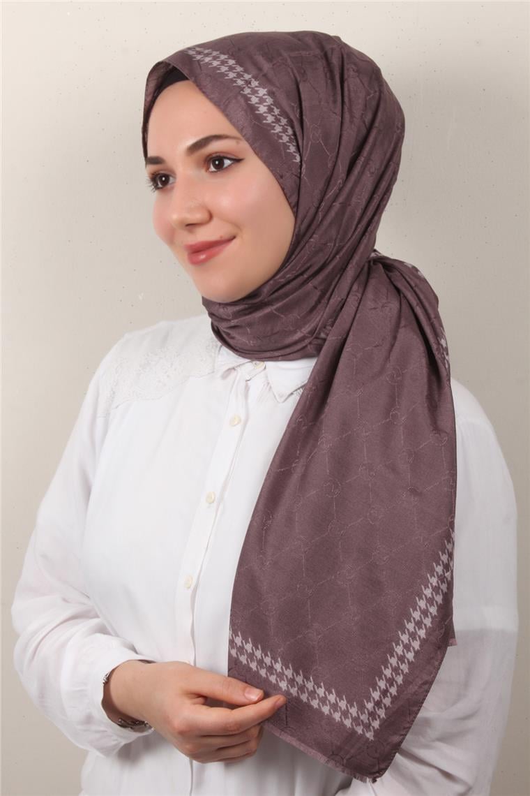 Fashion İpeksi Şal 2882-6 İncir Moru