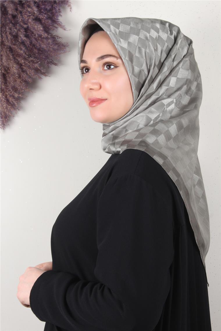 Fashion Monogram Eşarp 8090-10 Küf Yeşili