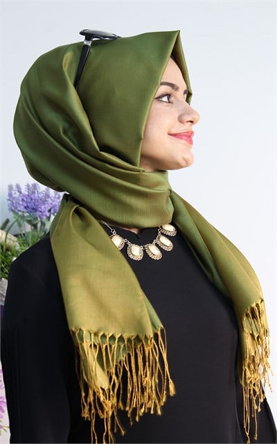 1000-001-08  CITY WOMAN  İPEK ŞAL YEŞİL