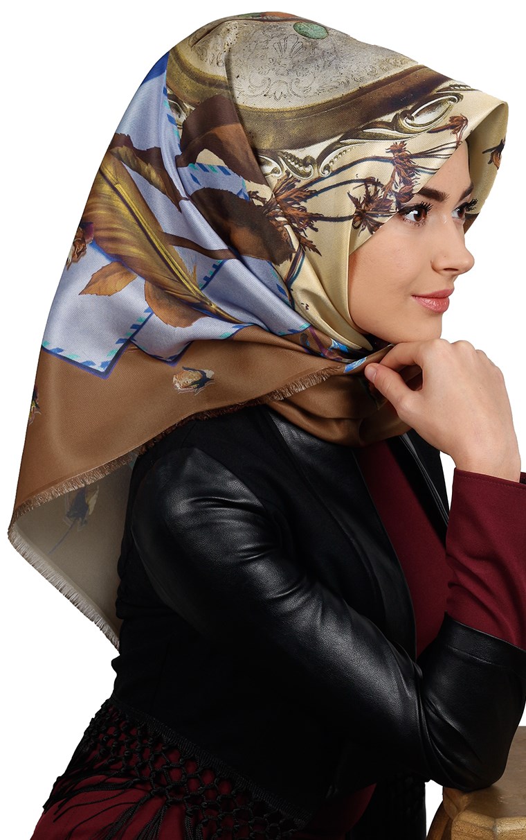 Tafta Dijital Eşarp 1323-10