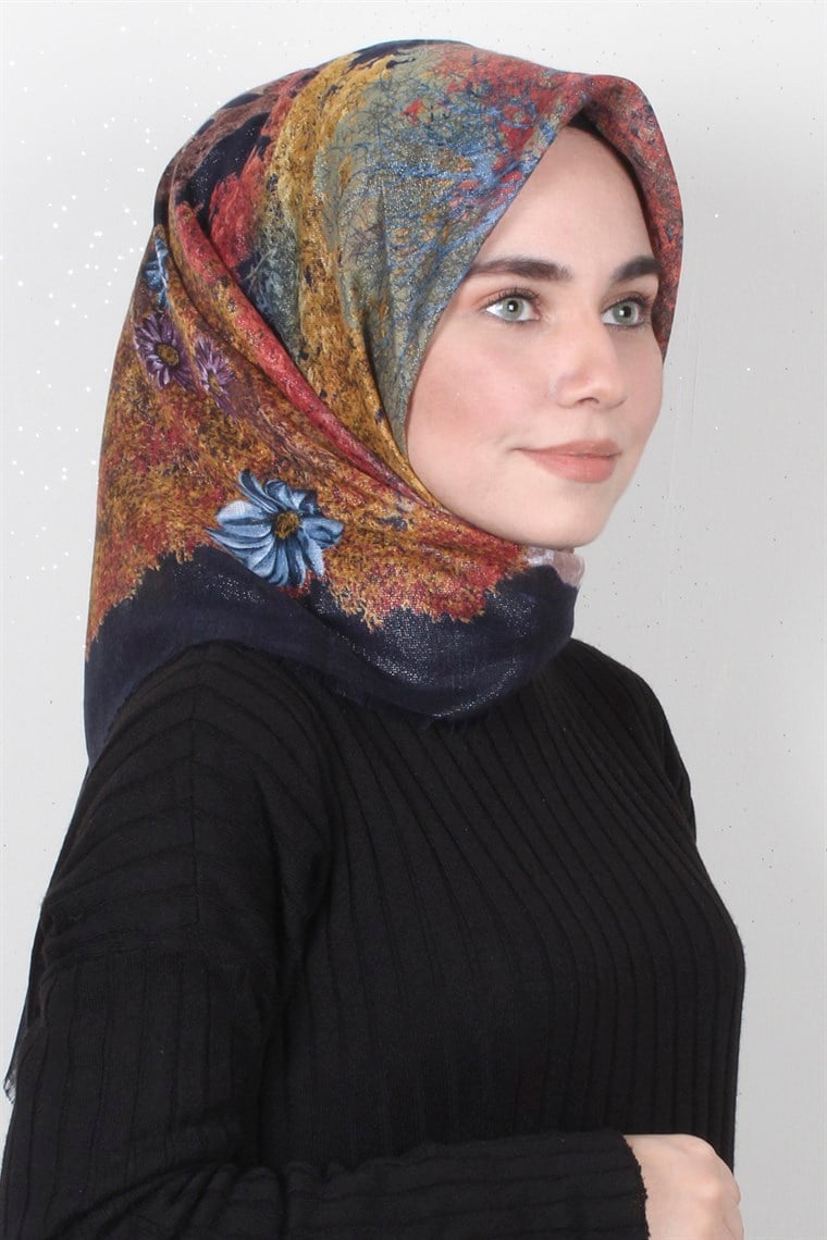 Fileli Coton Eşarp 1670-1