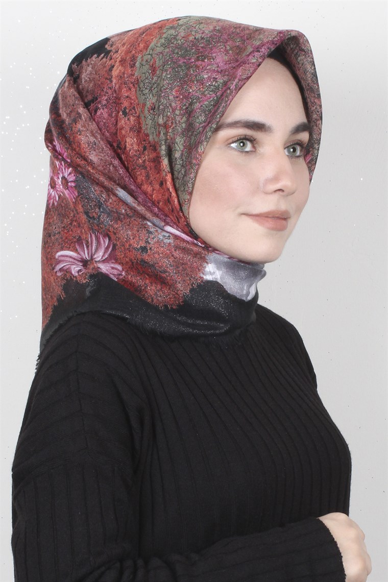 Fileli Coton Eşarp 1670-12