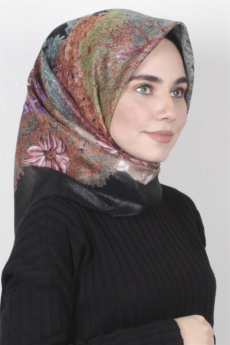 Fileli Coton Eşarp 1670-3