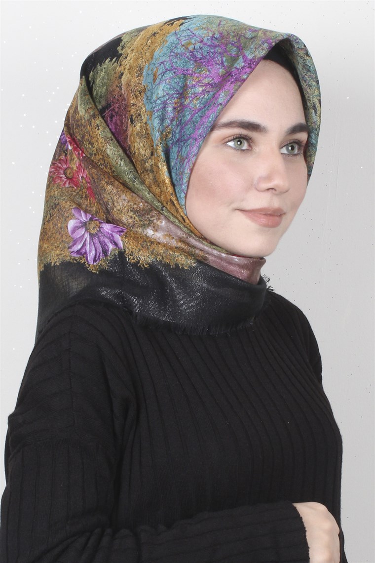 Fileli Coton Eşarp 1670-5