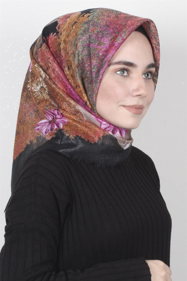 Fileli Coton Eşarp 1670-7