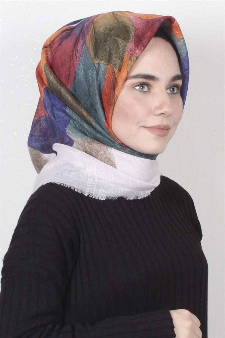 Fileli Coton Eşarp 1671-1