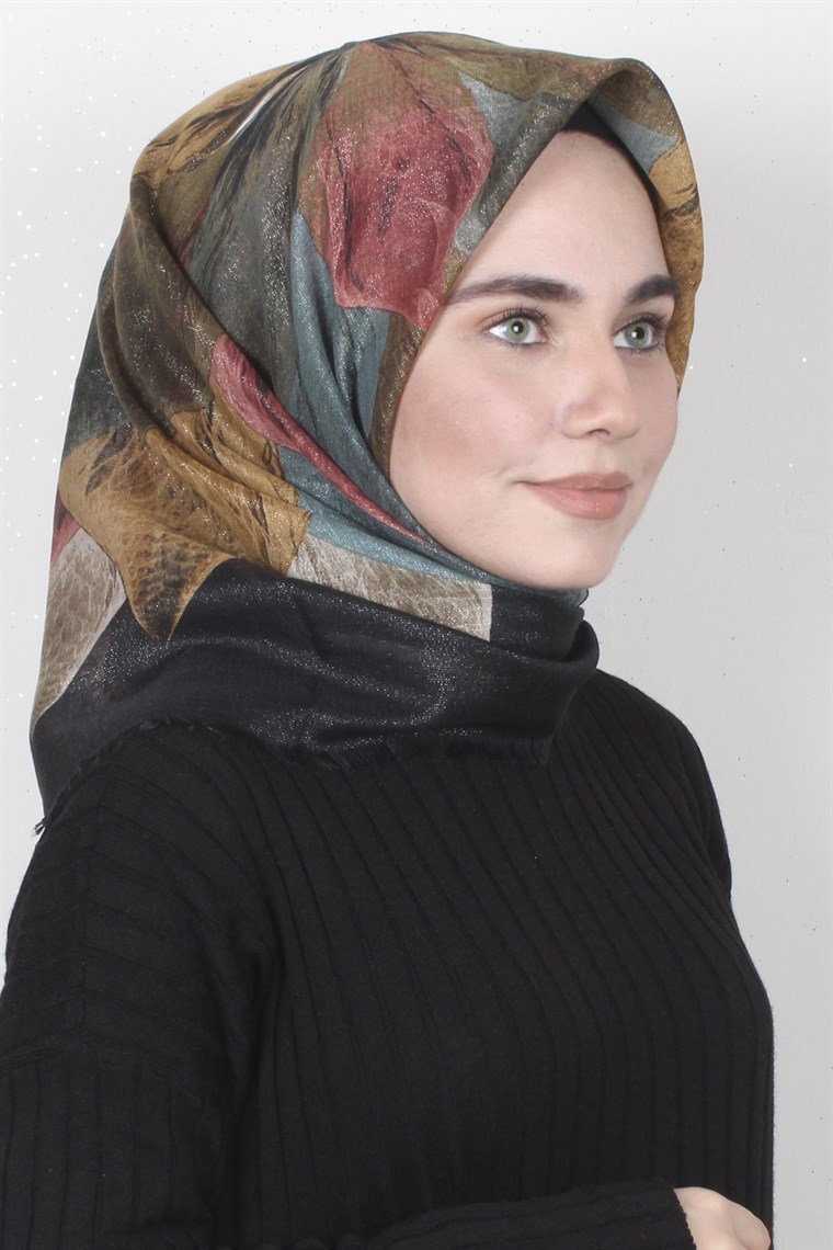 Fileli Coton Eşarp 1671-12