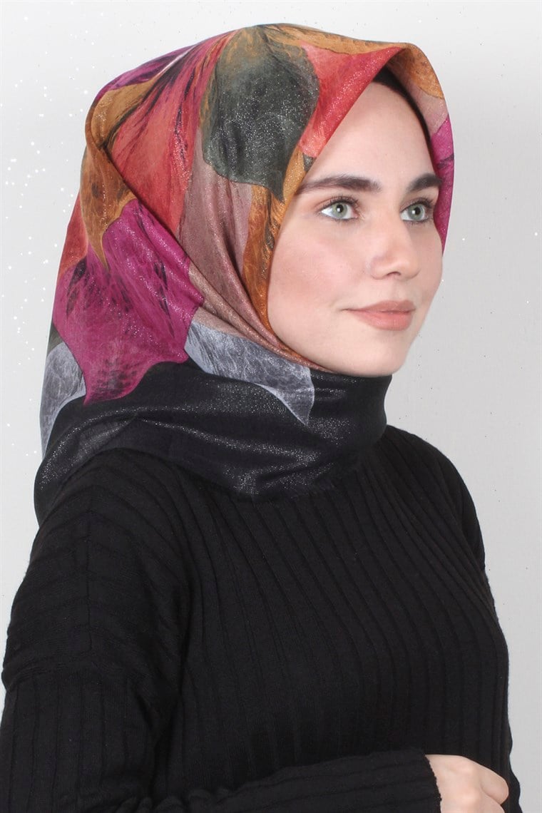 Fileli Coton Eşarp 1671-14