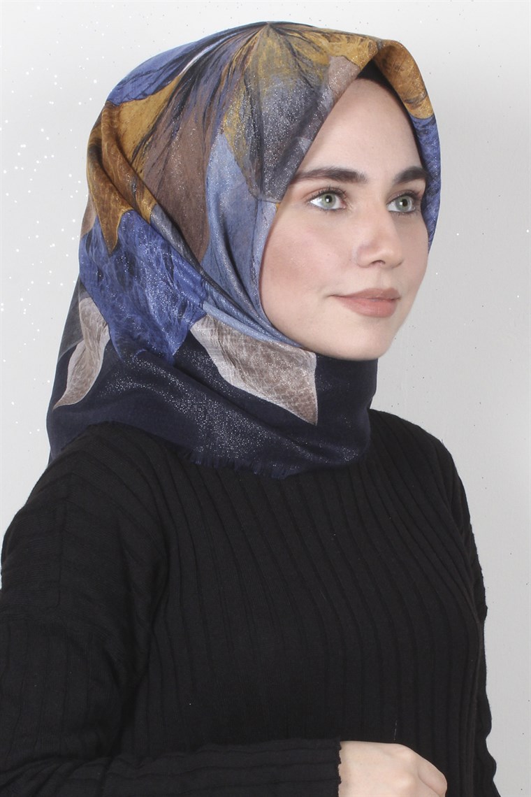 Fileli Coton Eşarp 1671-16