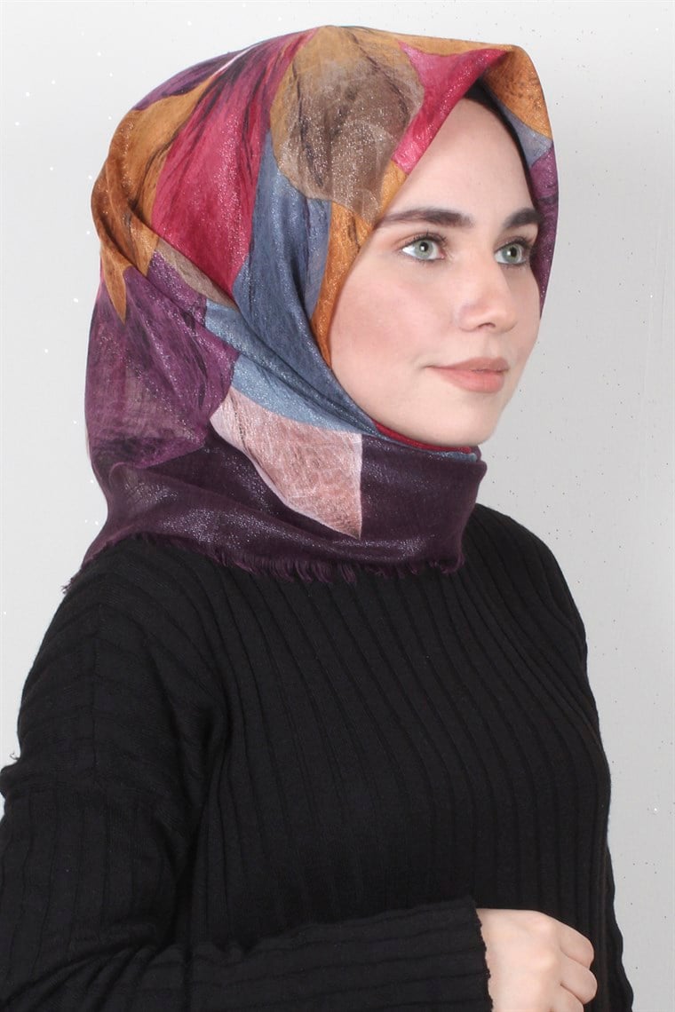 Fileli Coton Eşarp 1671-17