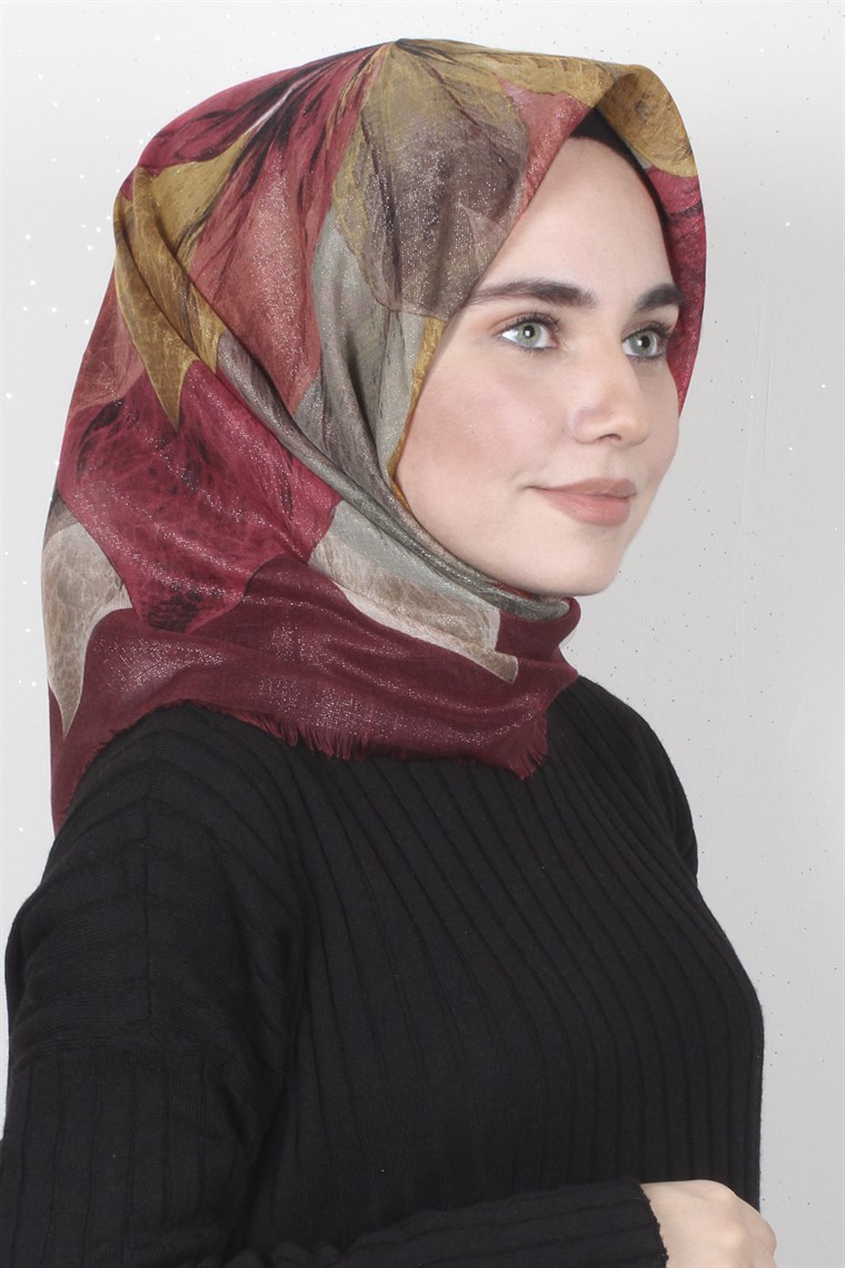 Fileli Coton Eşarp 1671-18