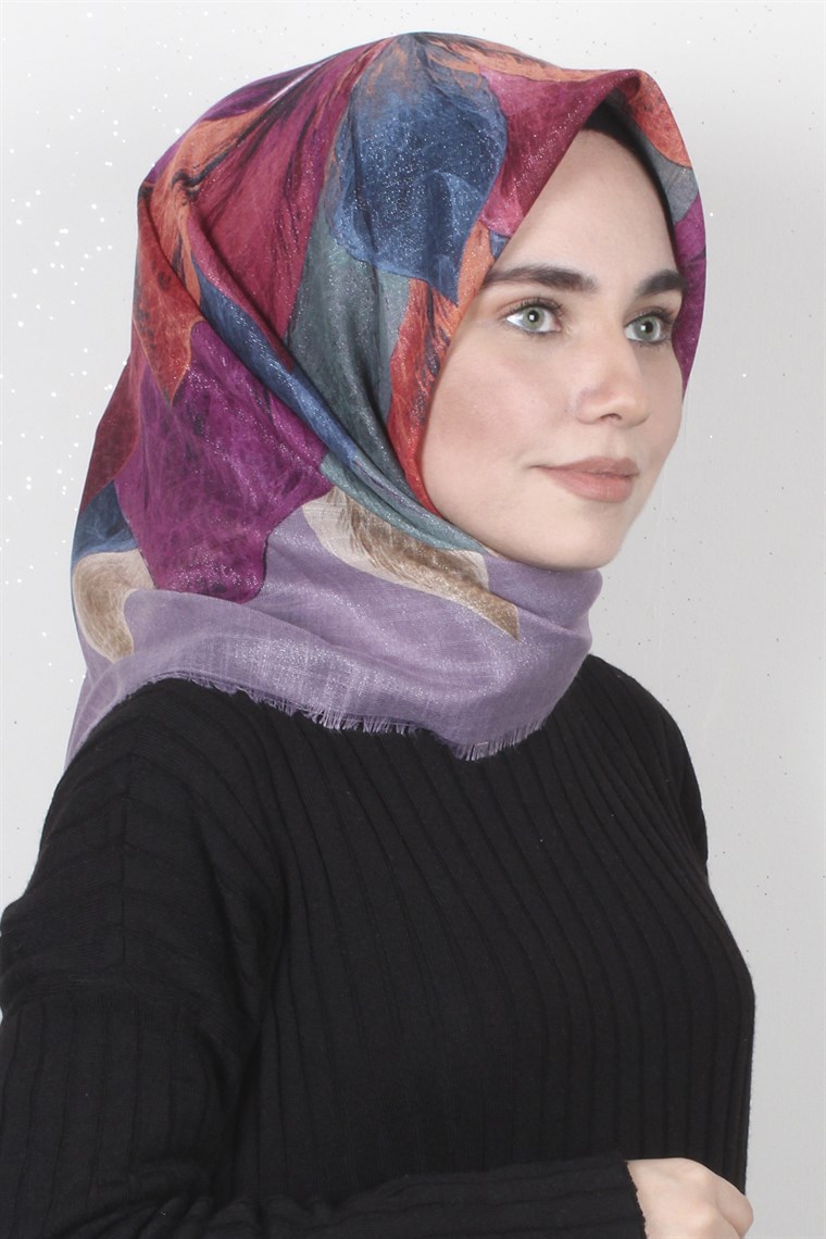 Fileli Coton Eşarp 1671-20