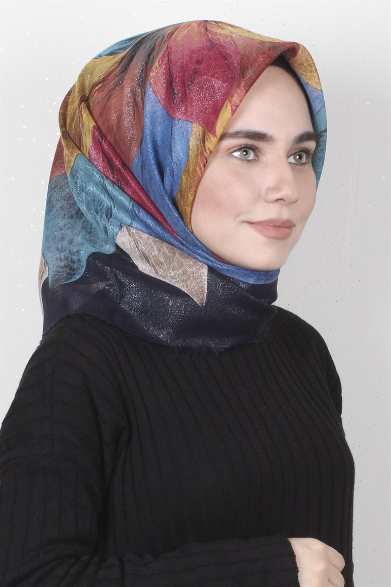 Fileli Coton Eşarp 1671-9