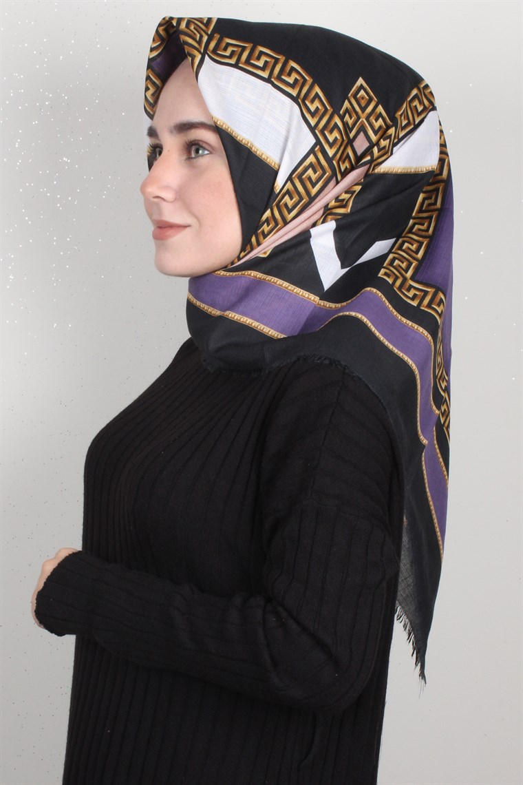 Fileli Coton Eşarp 1697-10