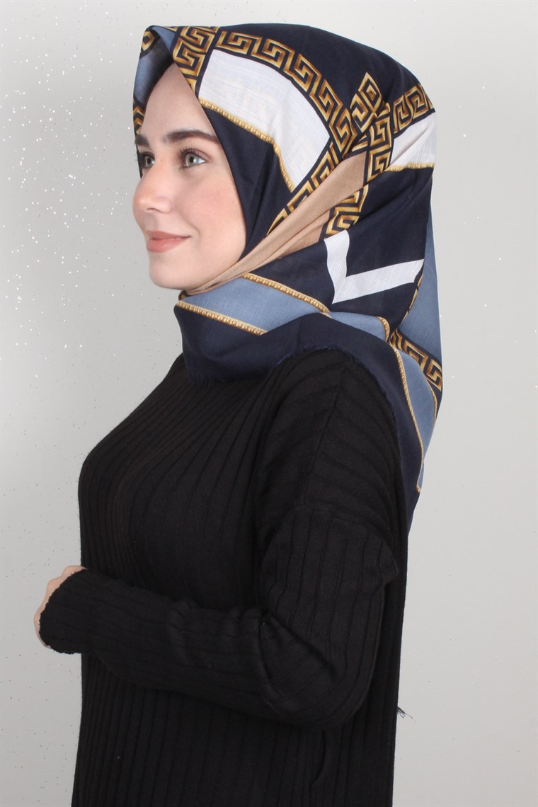 Fileli Coton Eşarp 1697-15