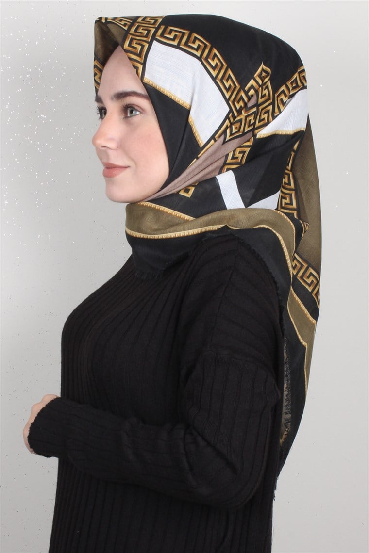 Fileli Coton Eşarp 1697-4