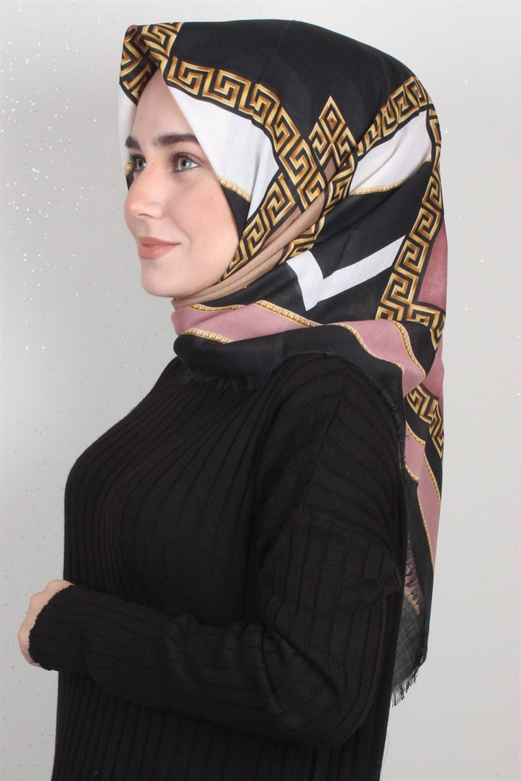 Fileli Coton Eşarp 1697-5