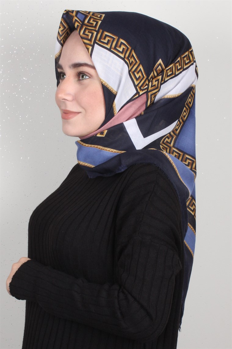 Fileli Coton Eşarp 1697-6