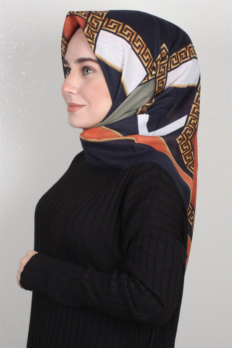 Fileli Coton Eşarp 1697-7