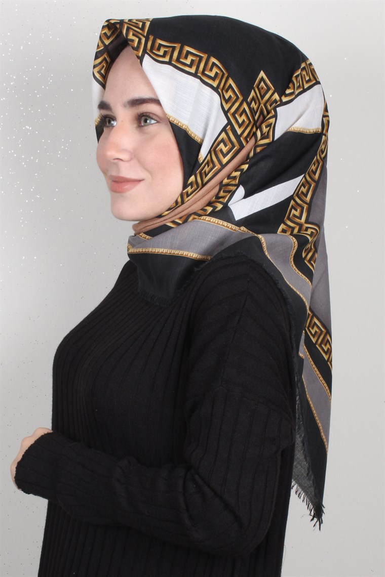 Fileli Coton Eşarp 1697-8