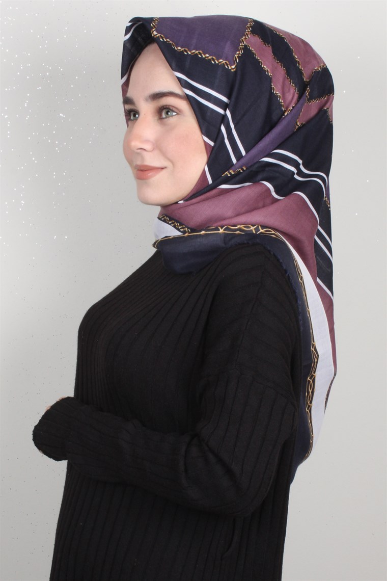 Fileli Coton Eşarp 1698-15