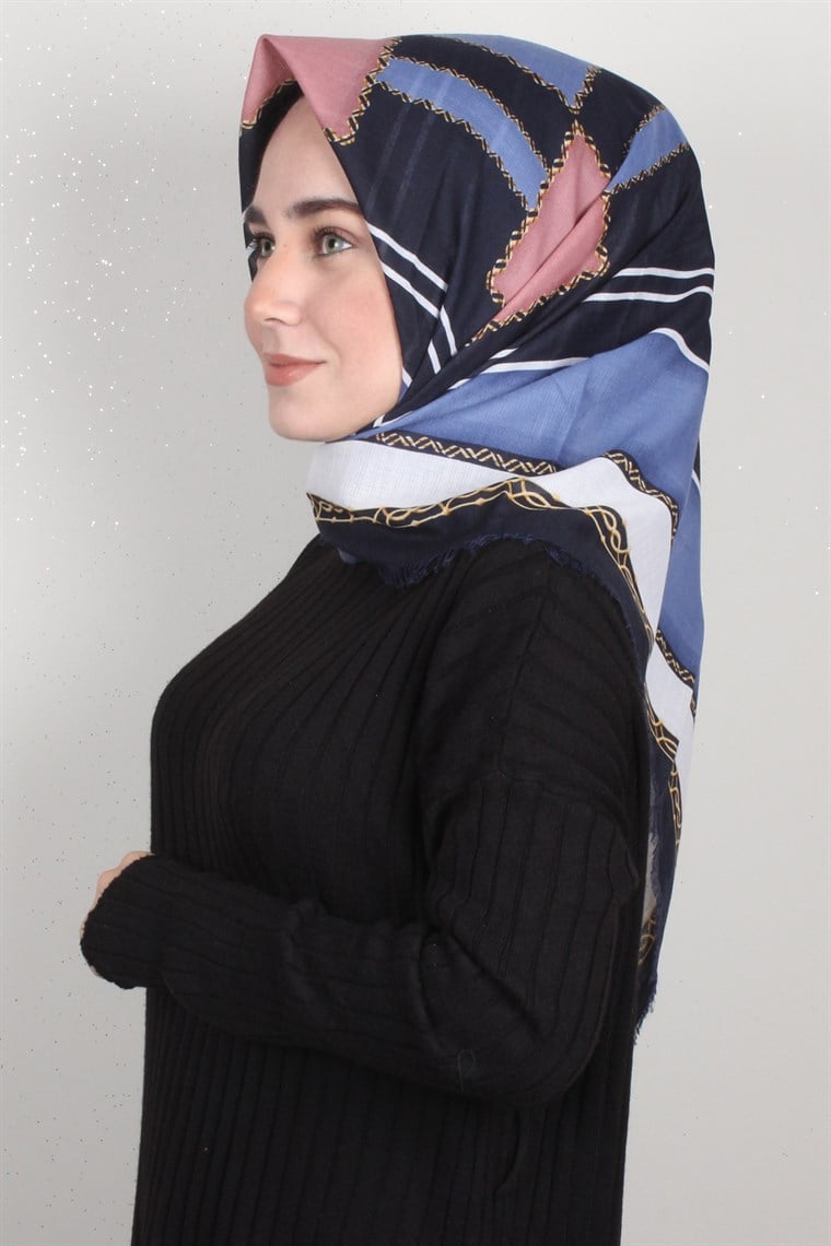 Fileli Coton Eşarp 1698-2