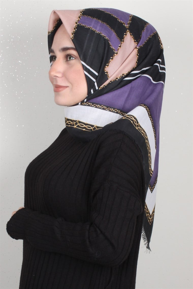 Fileli Coton Eşarp 1698-3