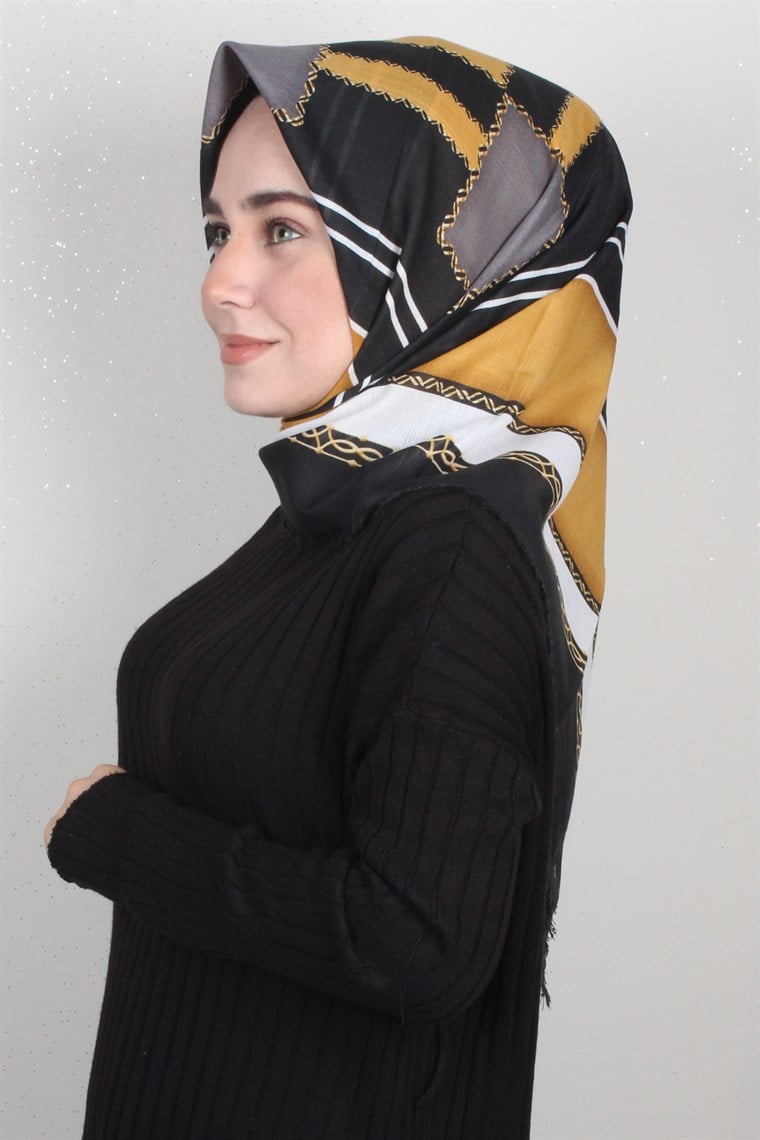 Fileli Coton Eşarp 1698-5