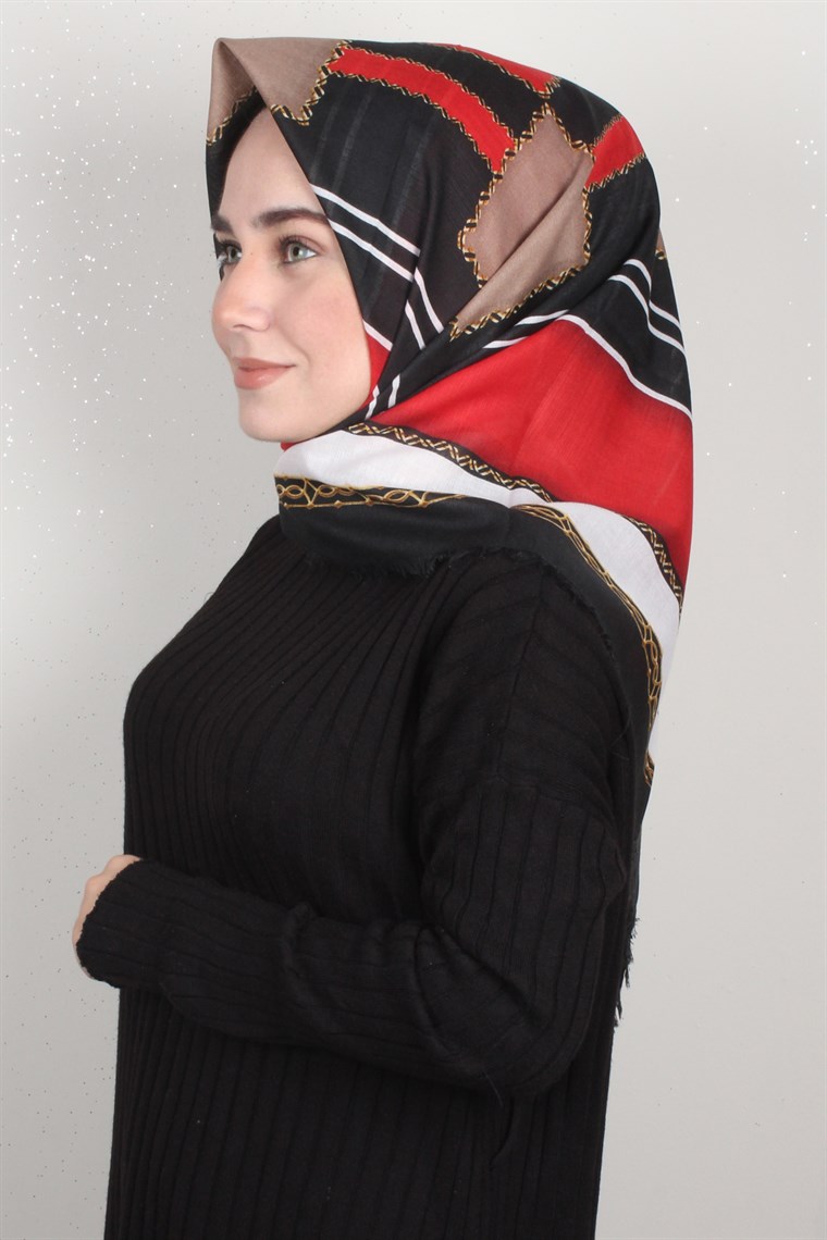 Fileli Coton Eşarp 1698-8