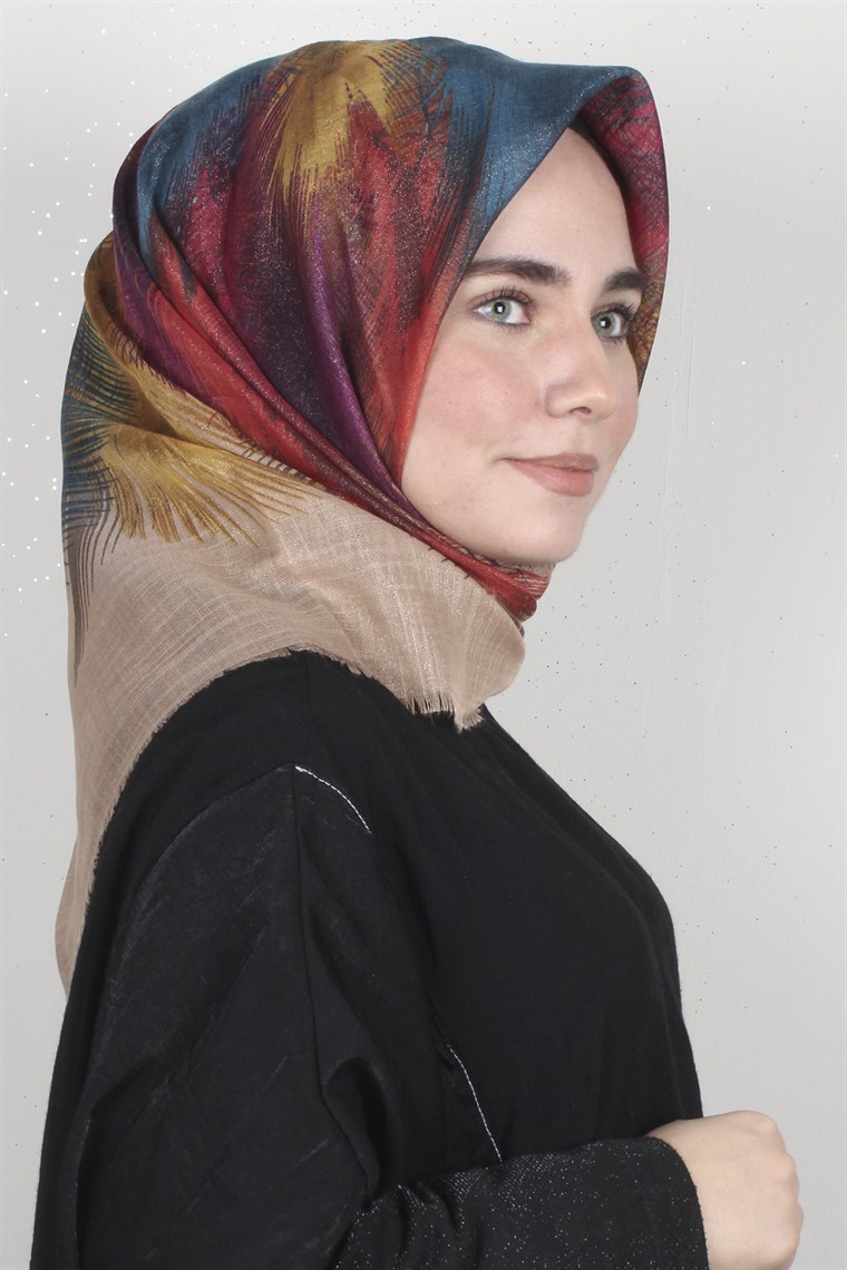 Fileli Coton Eşarp 1699-9