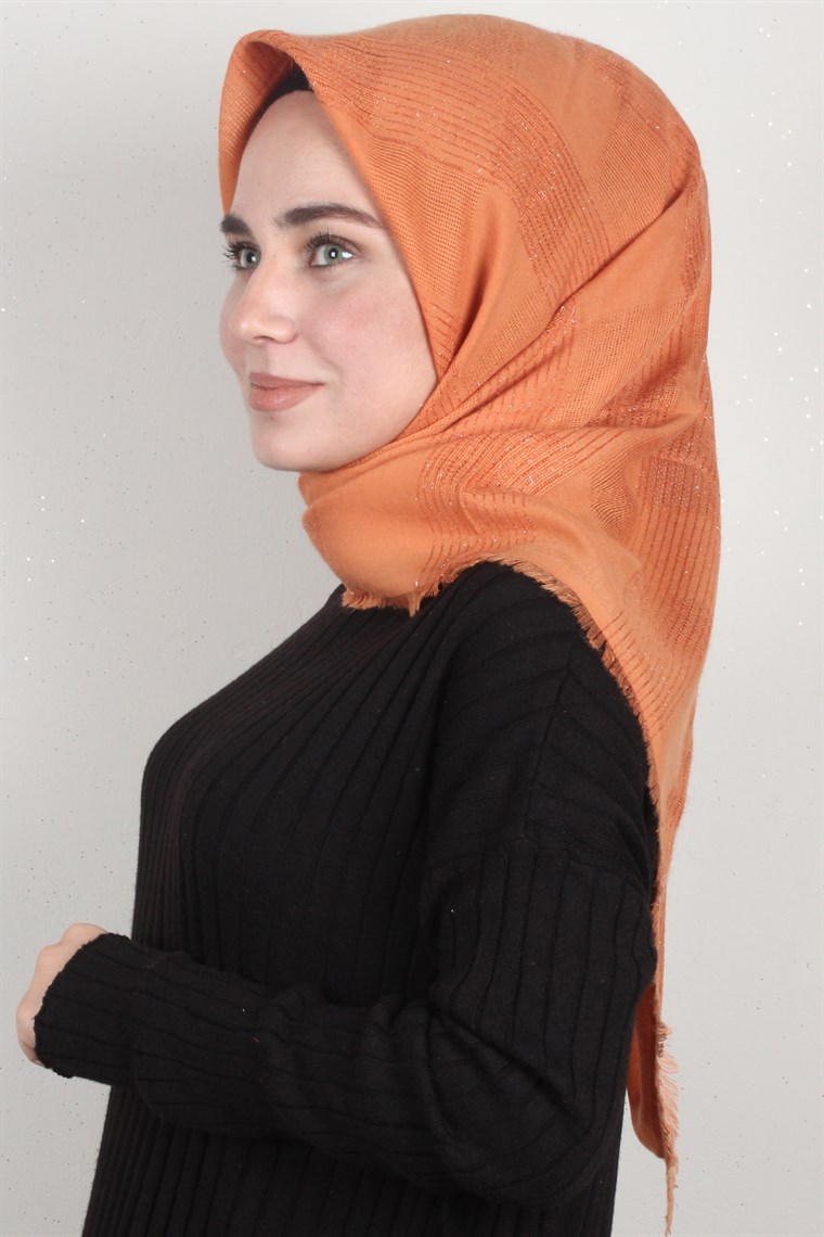 Fileli Coton Eşarp 1705-6