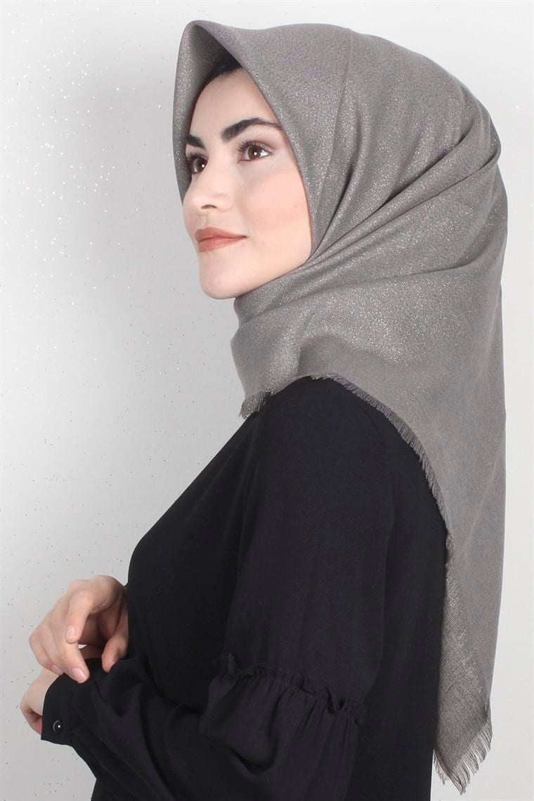 Fileli Coton Eşarp 1706-5