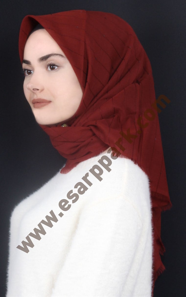 Fileli Coton Eşarp 1710-12