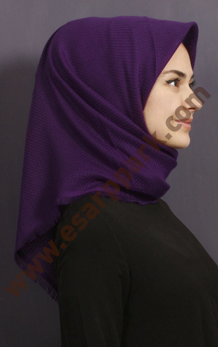 Fileli Coton Eşarp 1710-16