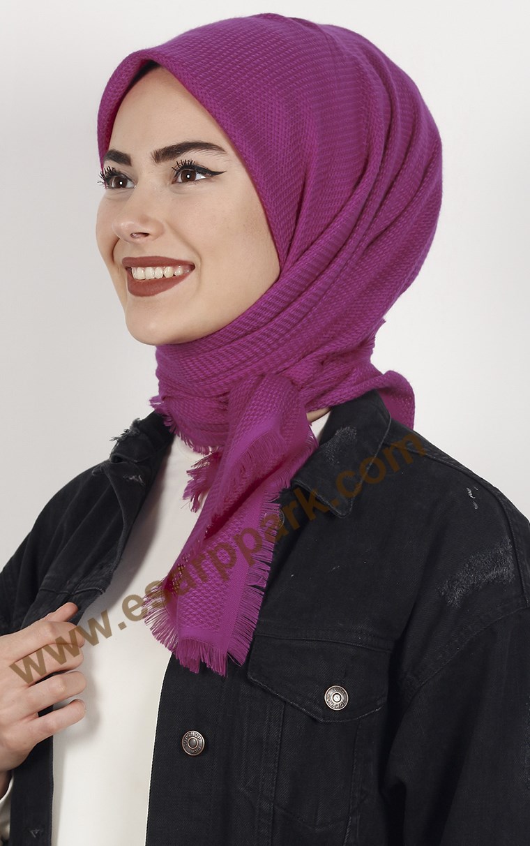 Fileli Coton Eşarp 1710-17
