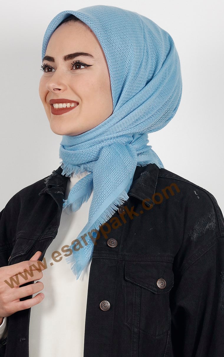 Fileli Coton Eşarp 1710-3
