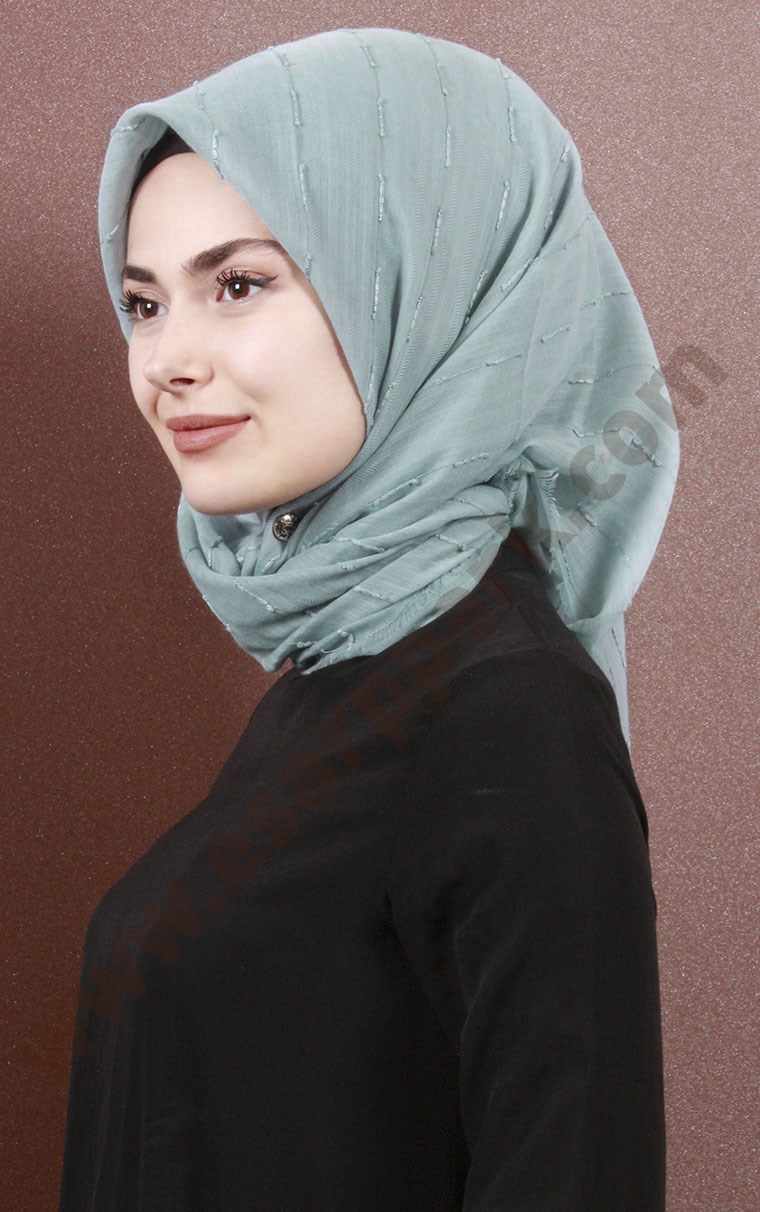 Fileli Coton Eşarp 1733-17