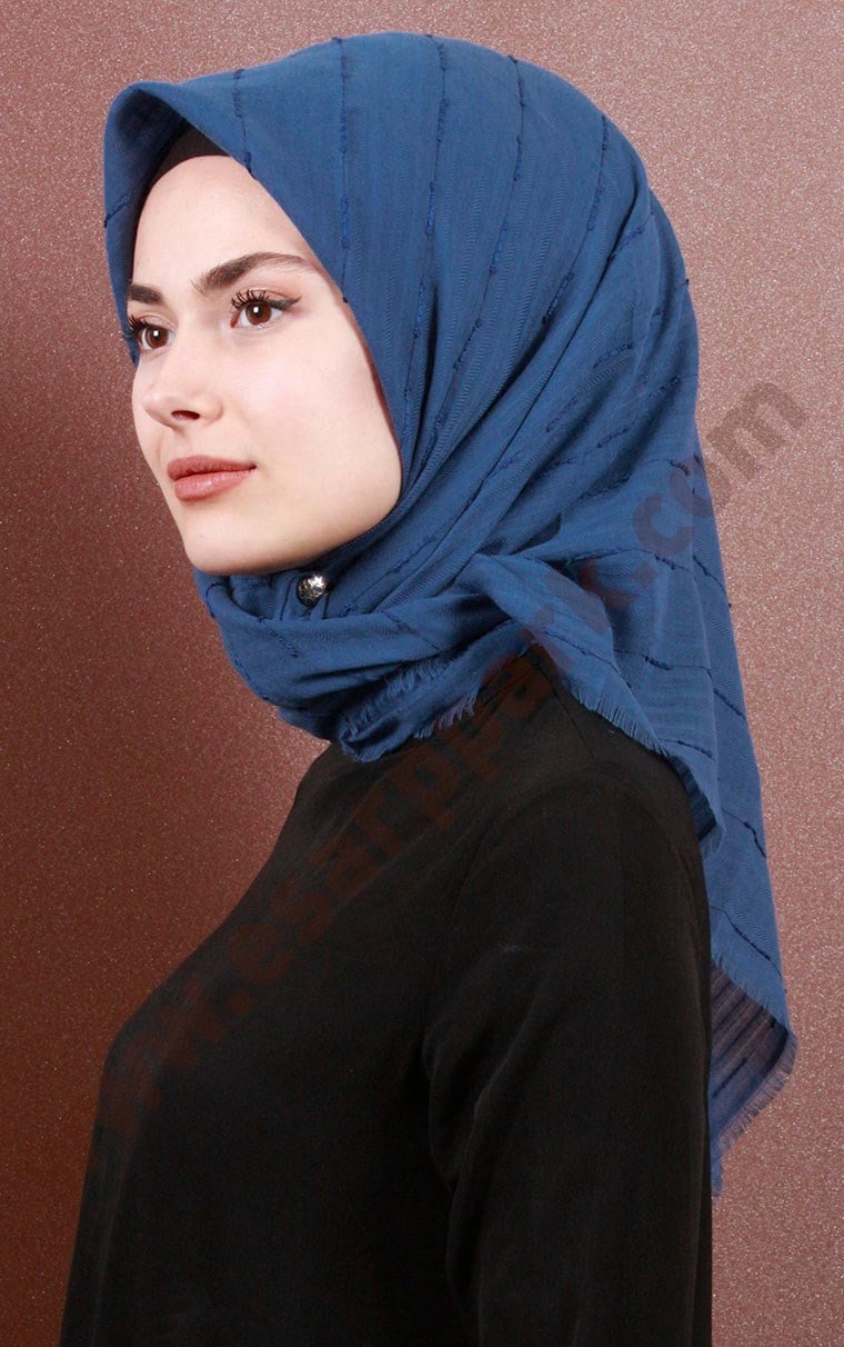 Fileli Coton Eşarp 1733-23