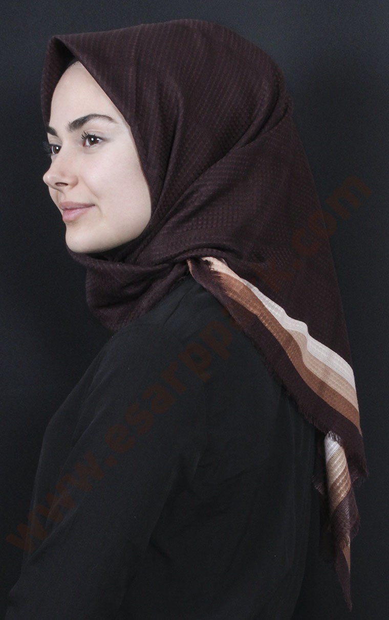 Fileli Coton Eşarp 1735-13