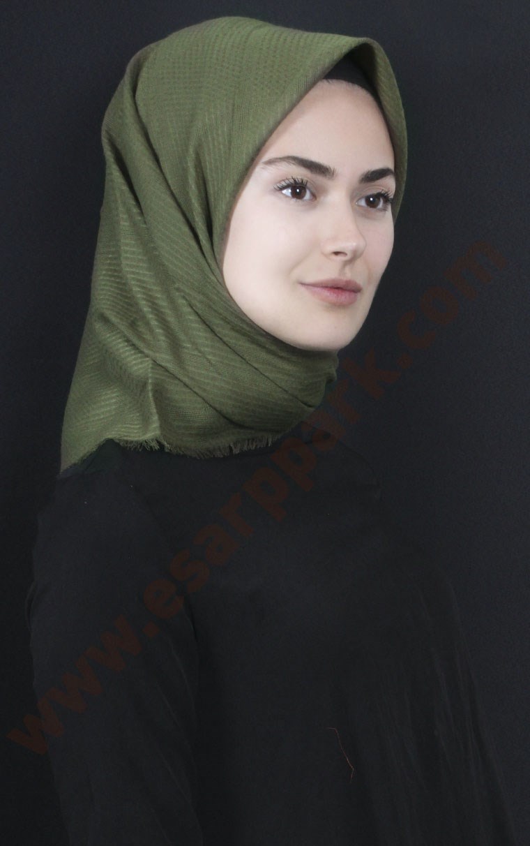 Fileli Coton Eşarp 1735-18