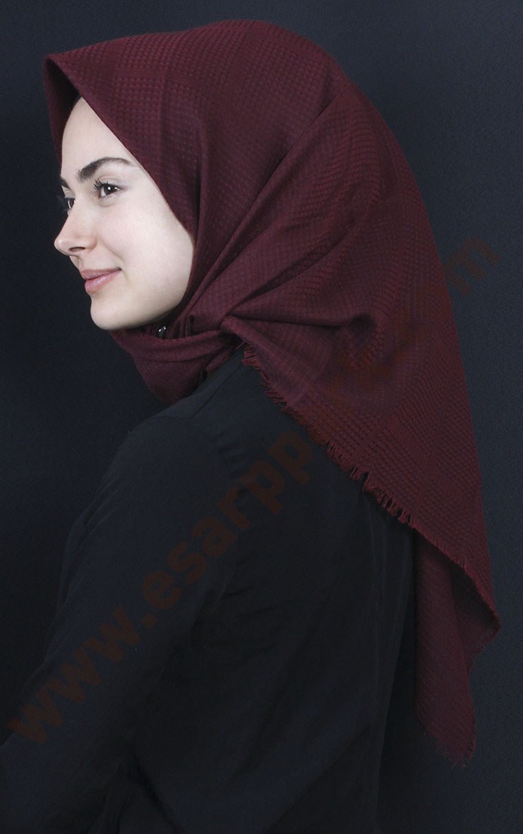 Fileli Coton Eşarp 1735-21