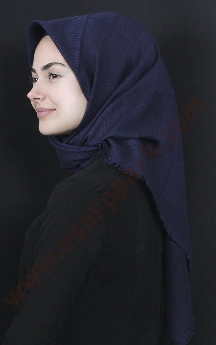 Fileli Coton Eşarp 1735-27