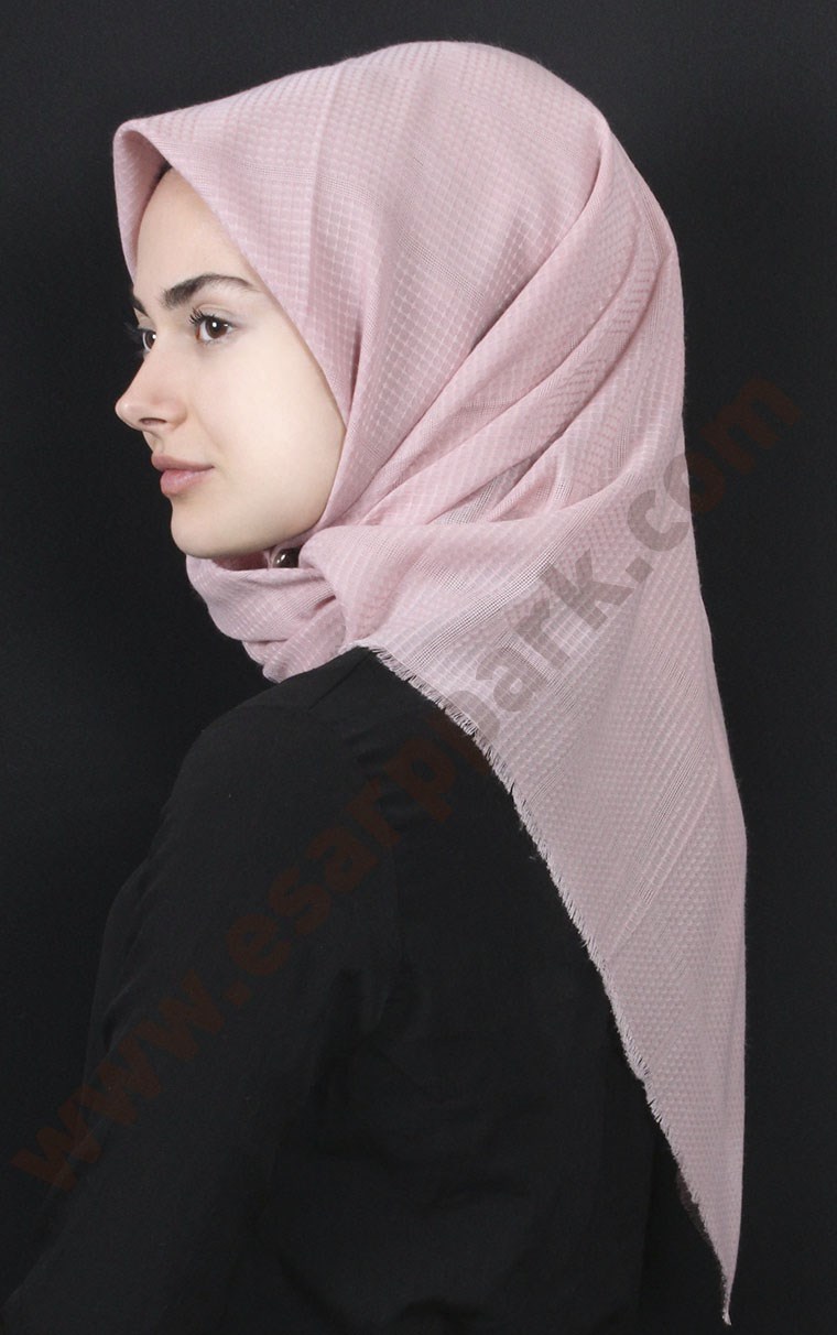 Fileli Coton Eşarp 1735-28