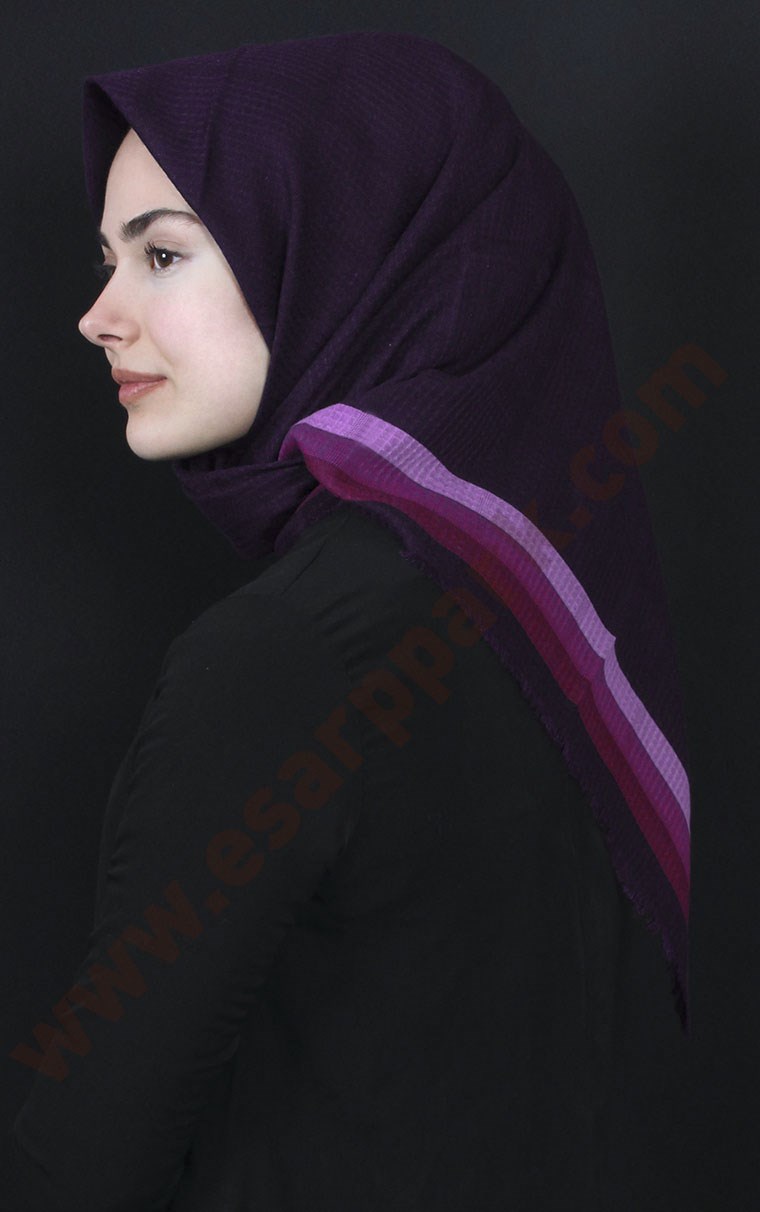 Fileli Coton Eşarp 1735-5