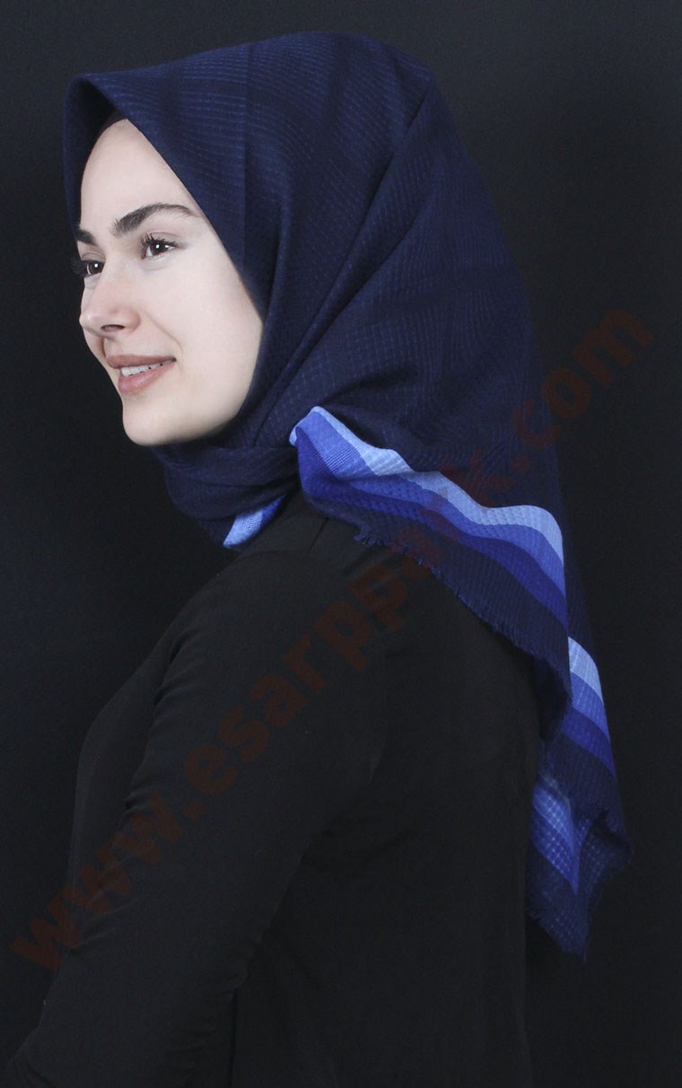 Fileli Coton Eşarp 1735-7