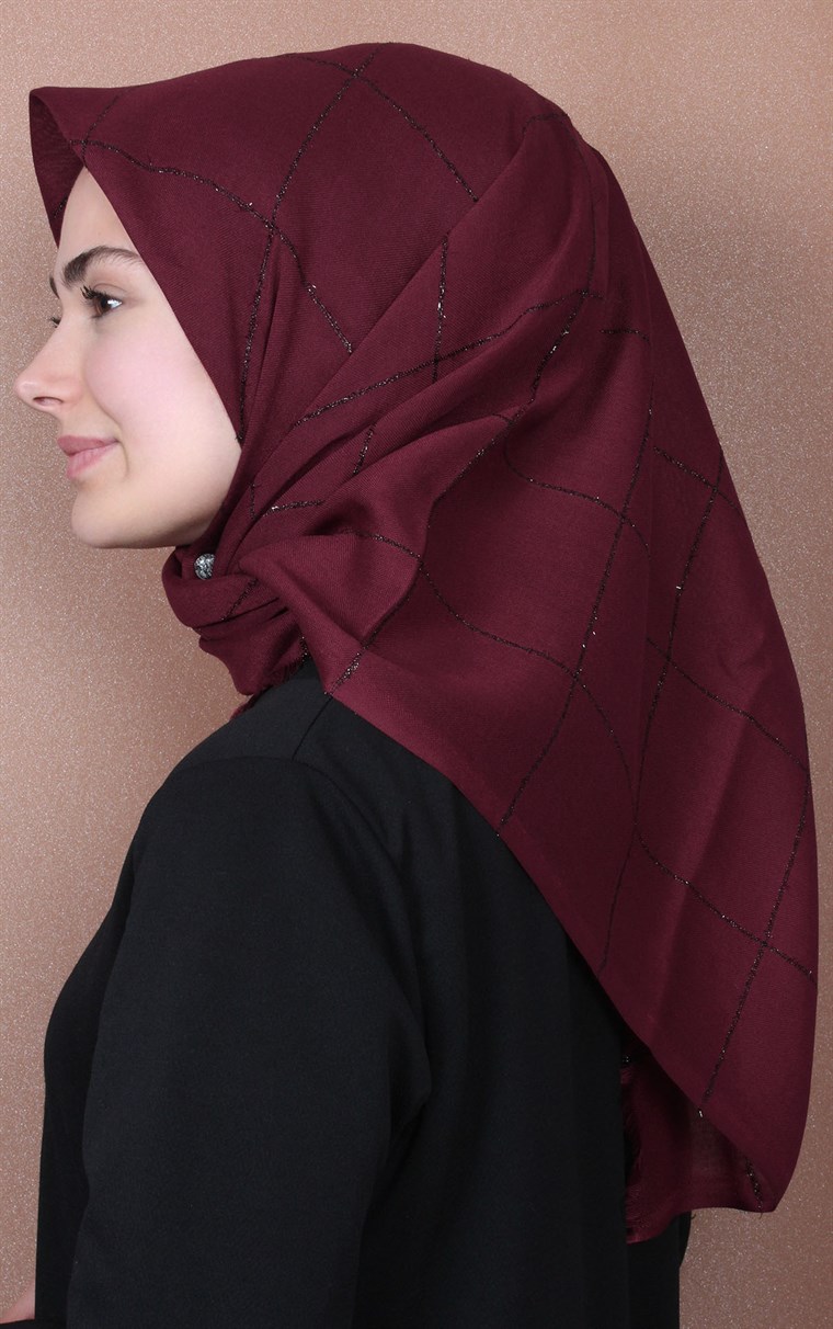 Fileli Coton Eşarp 1736-11