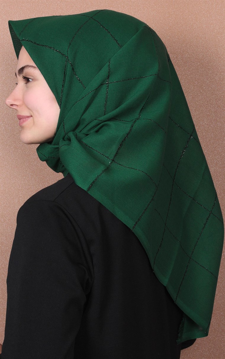 Fileli Coton Eşarp 1736-12