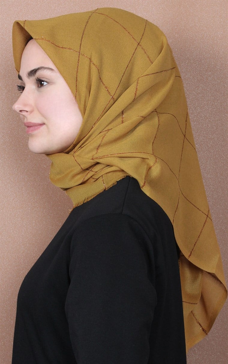 Fileli Coton Eşarp 1736-14