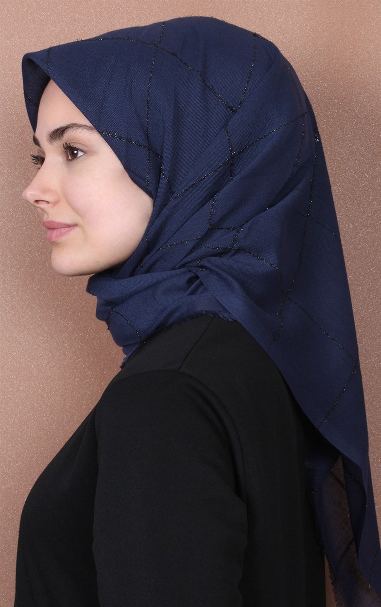 Fileli Coton Eşarp 1736-16