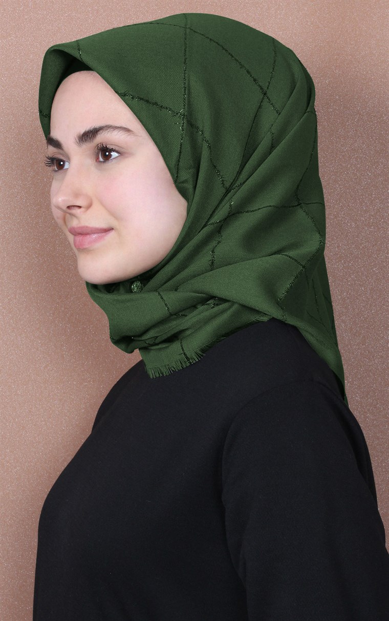 Fileli Coton Eşarp 1736-6